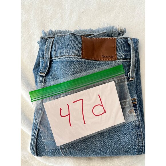 Madewell The Perfect Vintage Jeans Womens Size 26 Denim Blue Frayed Hem 47d - Picture 10 of 10